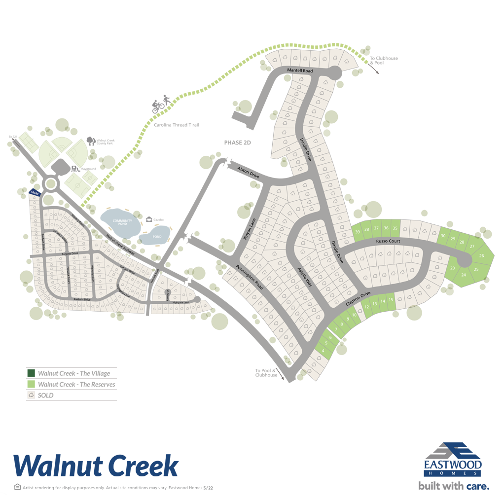 Walnut Creek by Eastwood Homes Indian Land, SC Homes For Sale